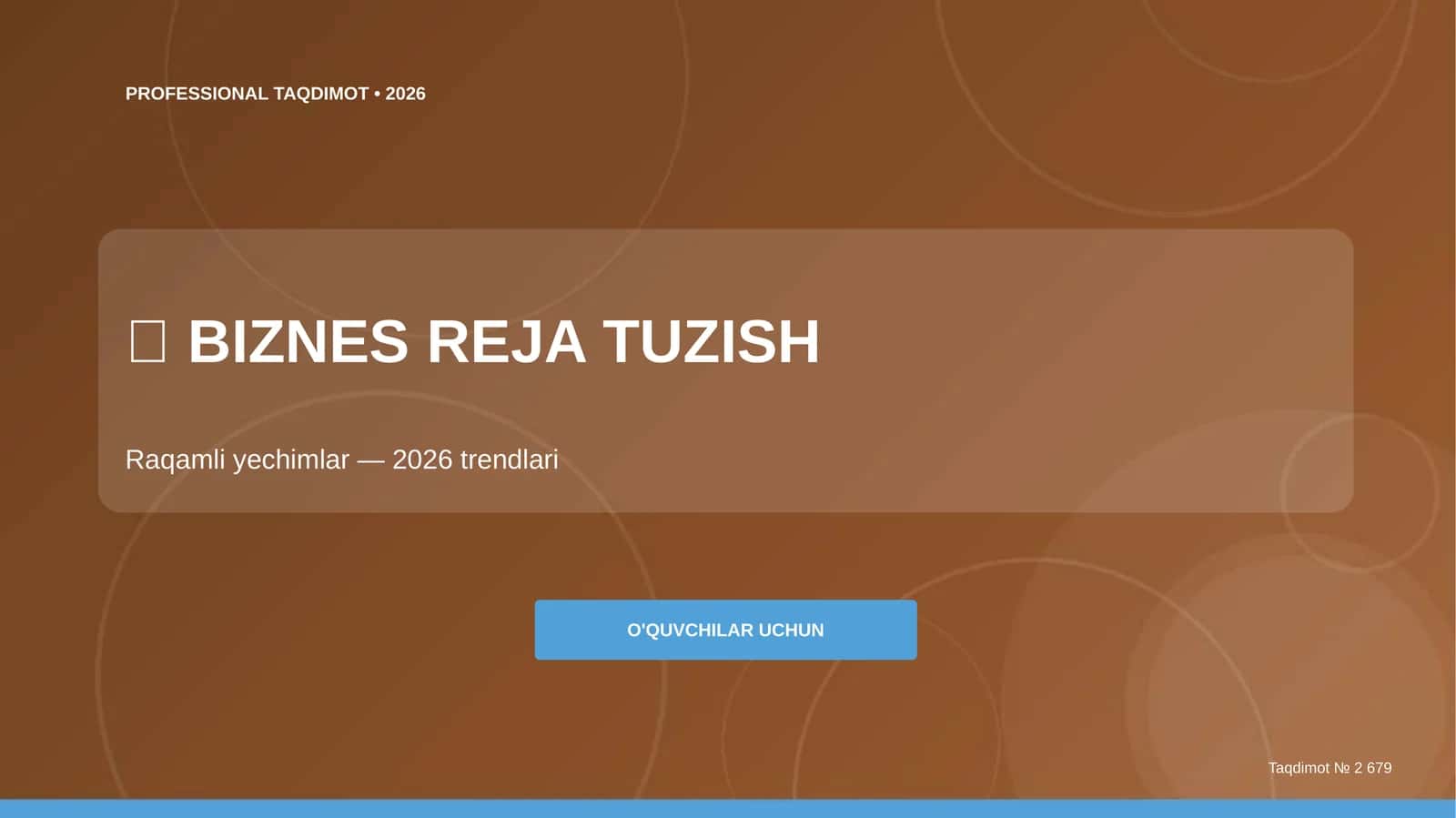 Biznes reja tuzish: raqamli yechimlar (2026 trendlari) [o'quvchilar uchun] 1