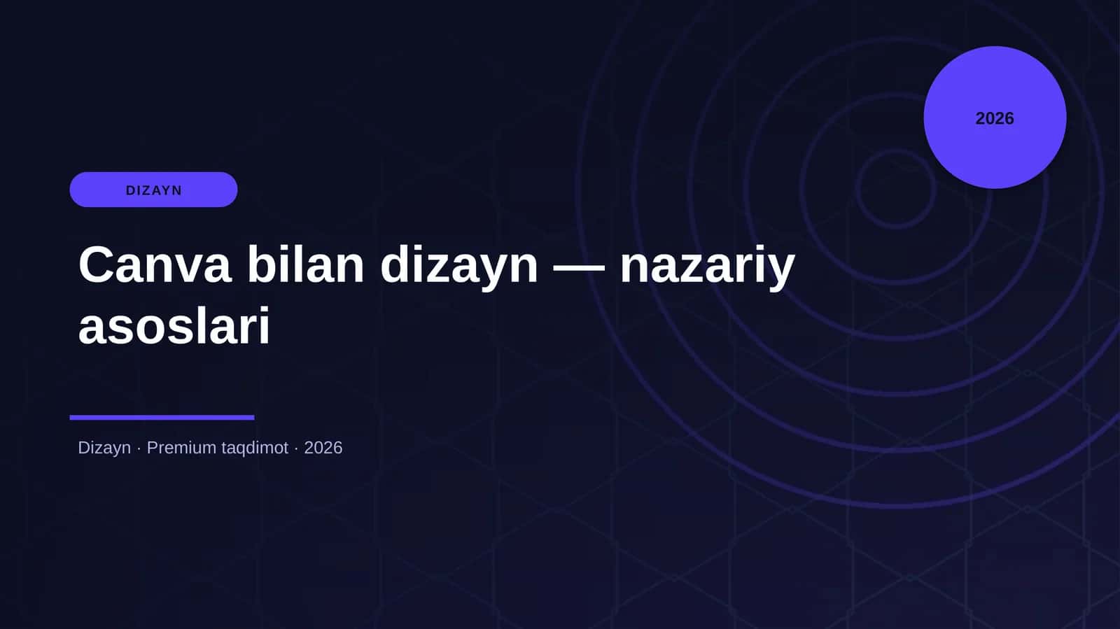 Canva bilan dizayn — nazariy asoslari 1