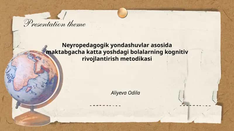 Neyropedagogik yondashuvlar asosida maktabgacha katta yoshdagi bolalarning kognitiv rivojlantirish metodikasi 1