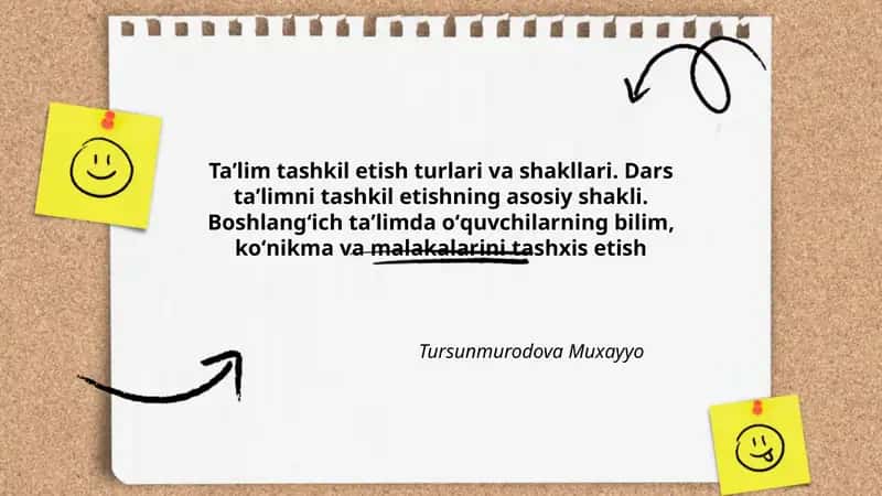 Taʼlim tashkil etish turlari va shakllari 1