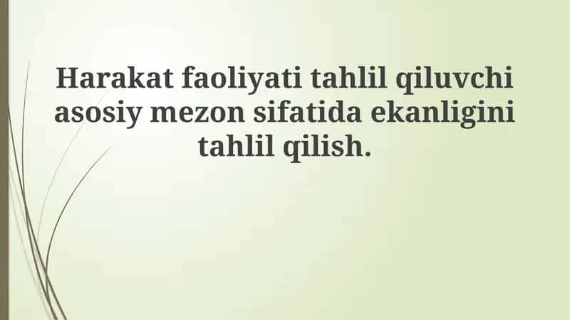 Motor faoliyati 1