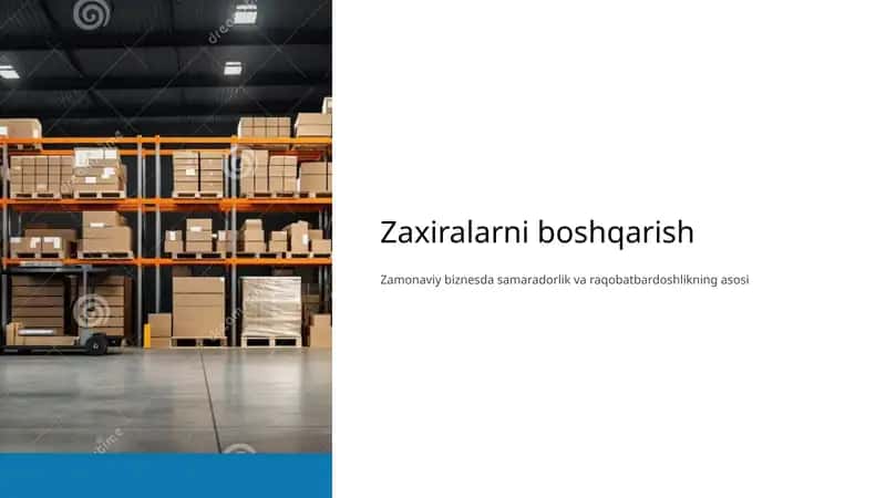 Zaxiralarni boshqarish 1