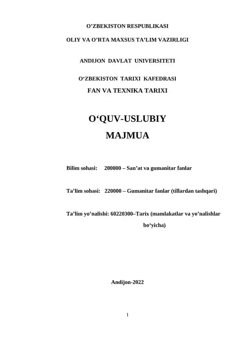 O'quv-uslubiy majmua 1