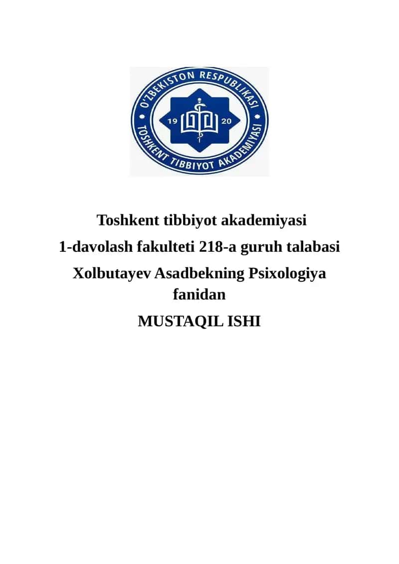 Temperament xususiyatlarining mutaxassis shakllanishidagi oʻrni 1