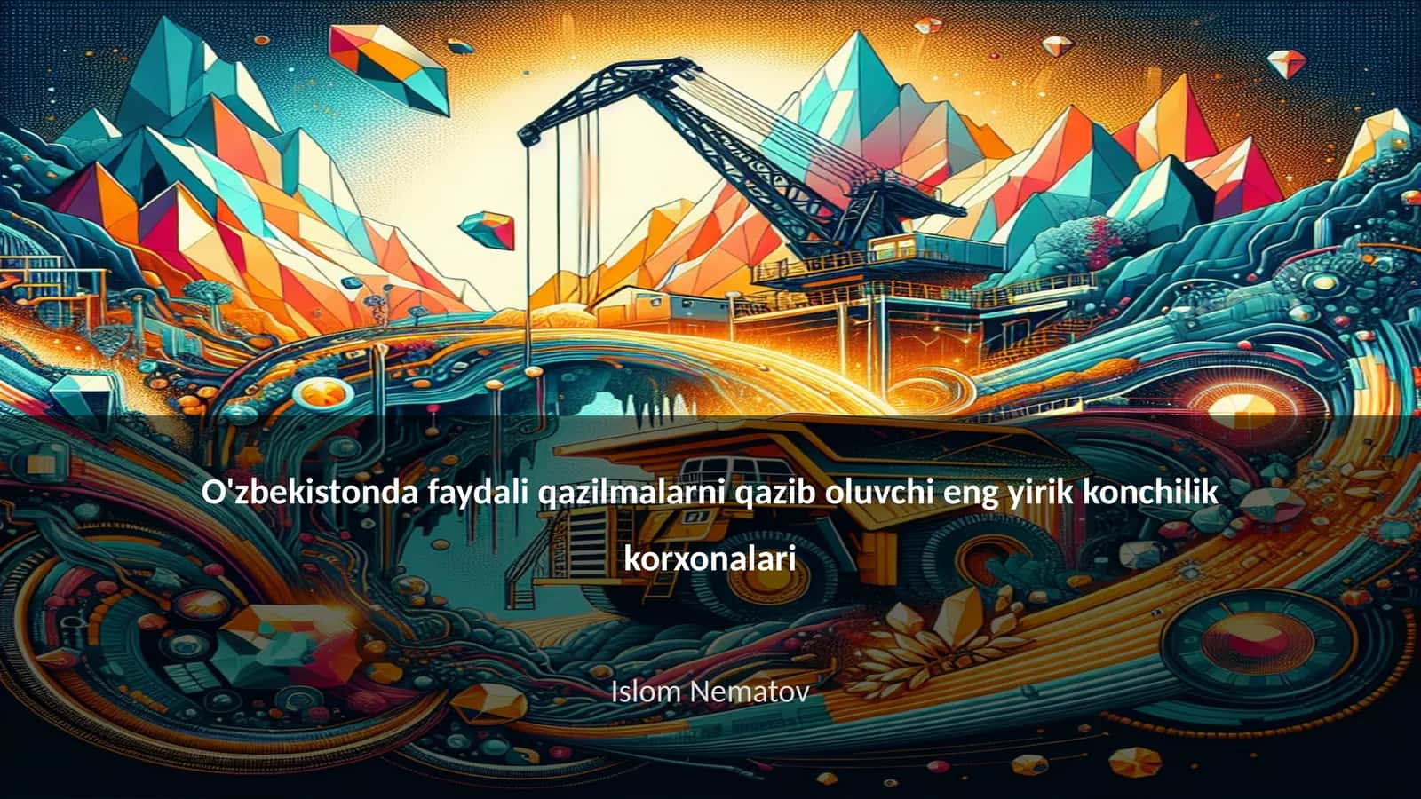 O'zbekistonda faydali qazilmalarni qazib oluvchi eng yirik konchilik korxonalari 1