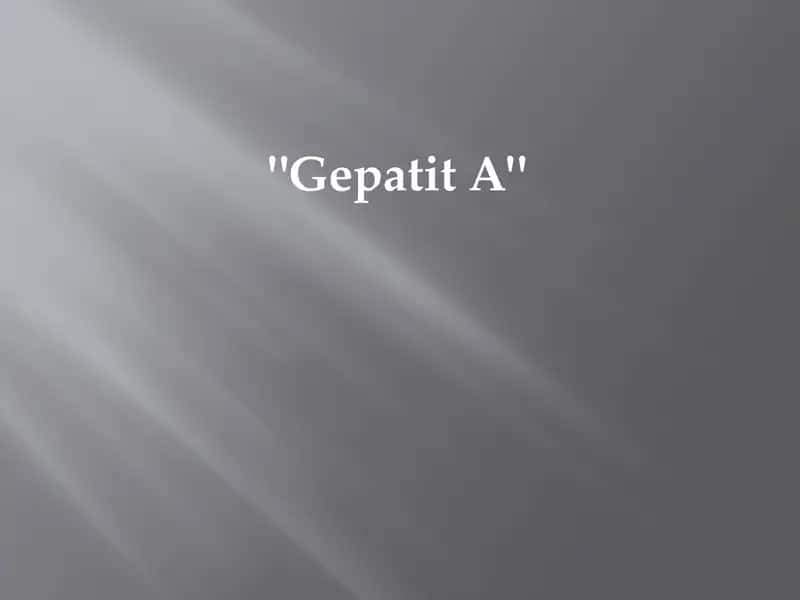 Gepatit A 1