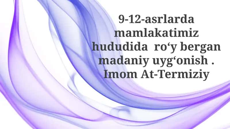 Imom At-Termiziy va madaniy meros 1