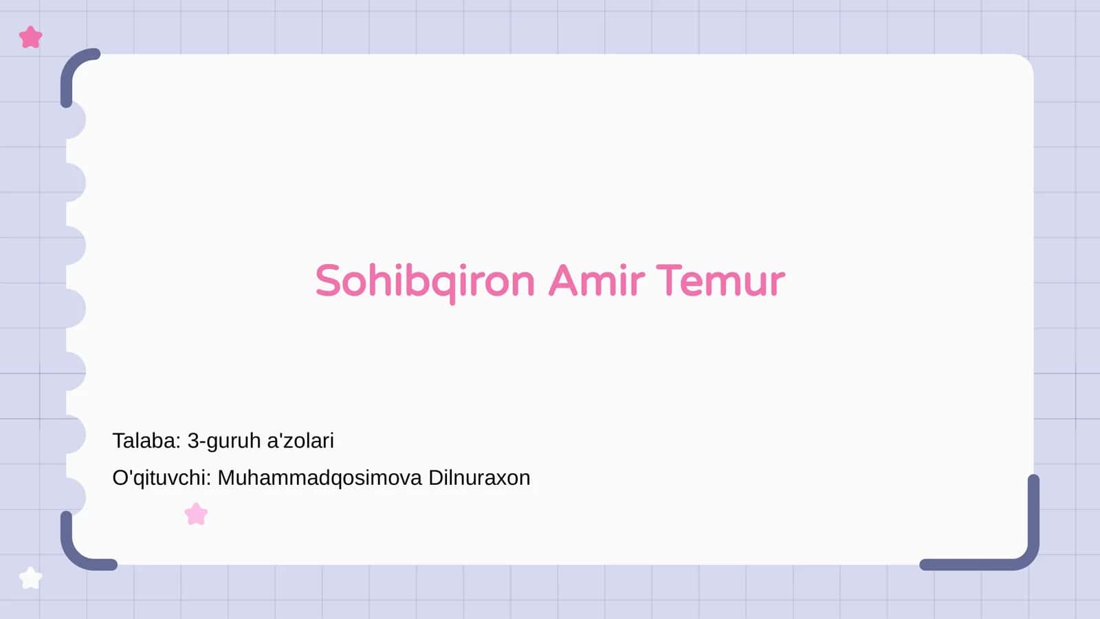 Sohibqiron Amir Temur 1
