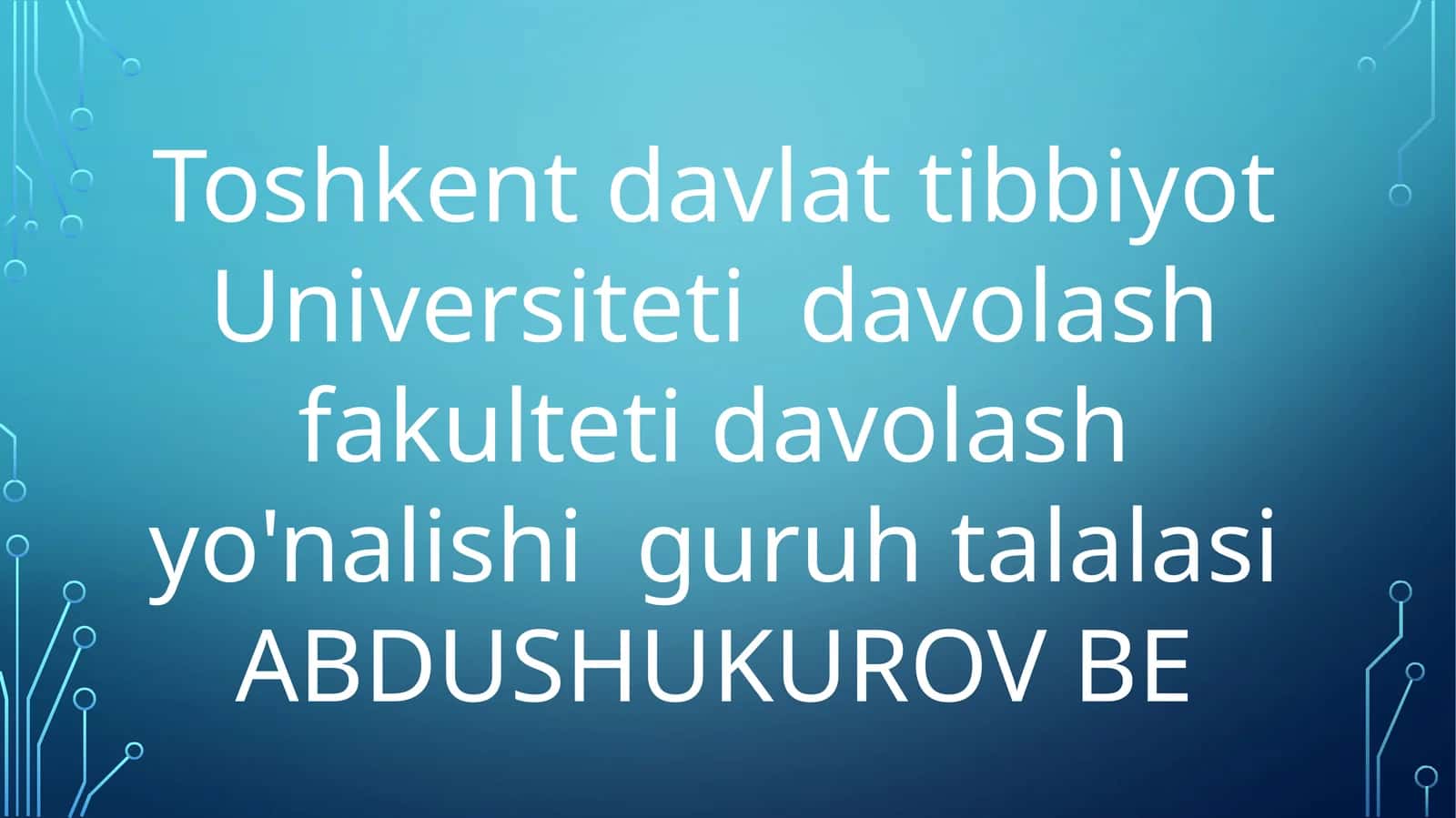 Biofizika - Oshqozon-ichak traktida soʻrilishning biofizik mexanizmlari (10 slayd PPT 1