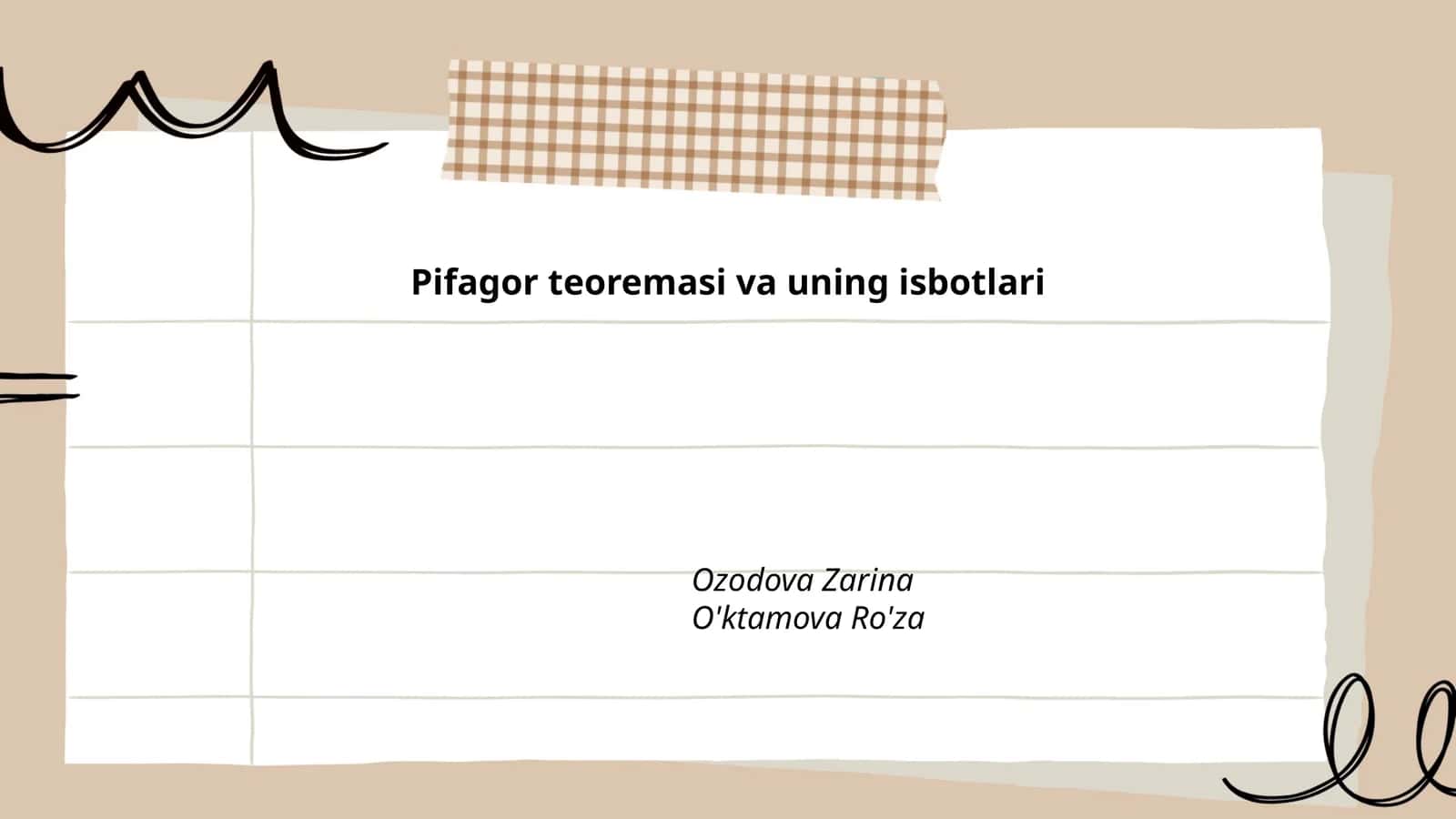 Pifagor teoremasi va uning isbotlari 1