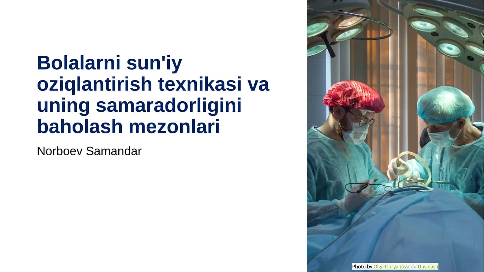 Bolalarni sunʼiy oziqlantirish texnikasi 1
