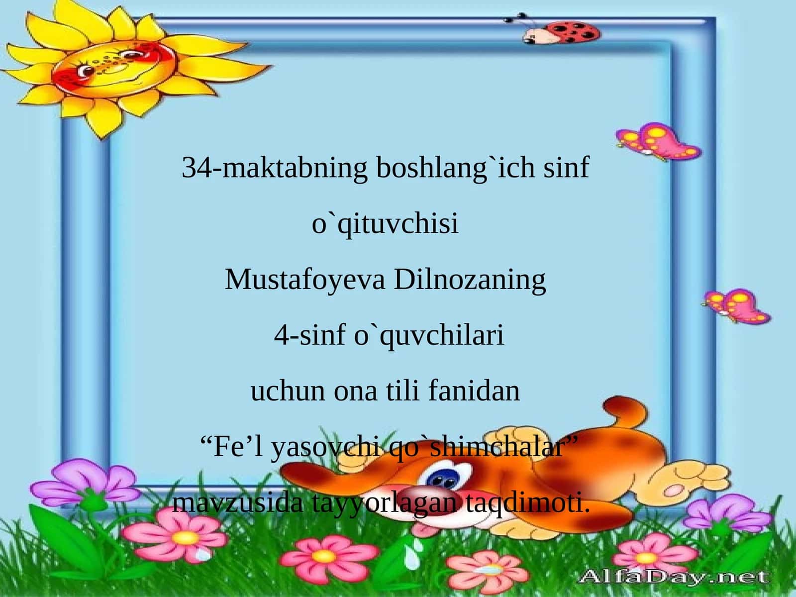 "Fe’lyasovchi qo`shimchalar" 1