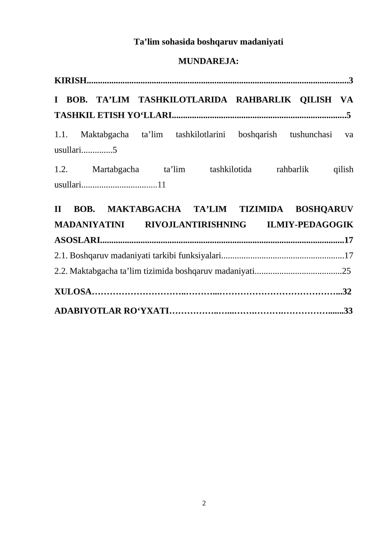 Ta’lim sohasida boshqaruv madaniyati 1