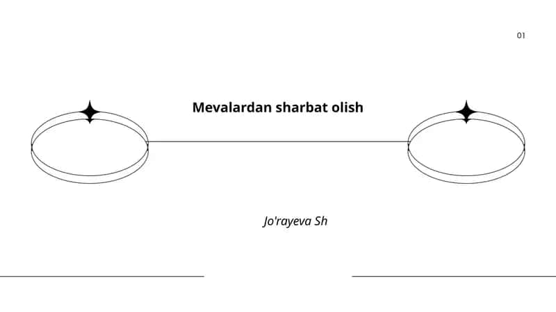 Mevalardan sharbat olish 1