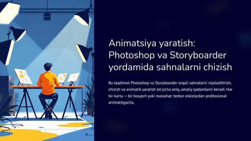 Animatsiya yaratish: Photoshop va Storyboarder yordamida sahnalarni chizish 1