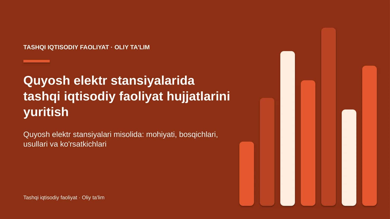 quyosh elektr stansiyalarida tashqi iqtisodiy faoliyat hujjatlarini yuritish 4487 1