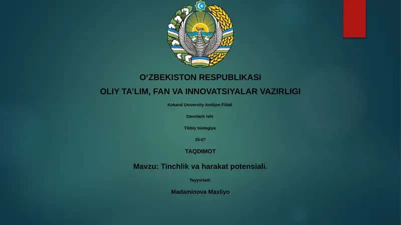 Davolash ishi 1