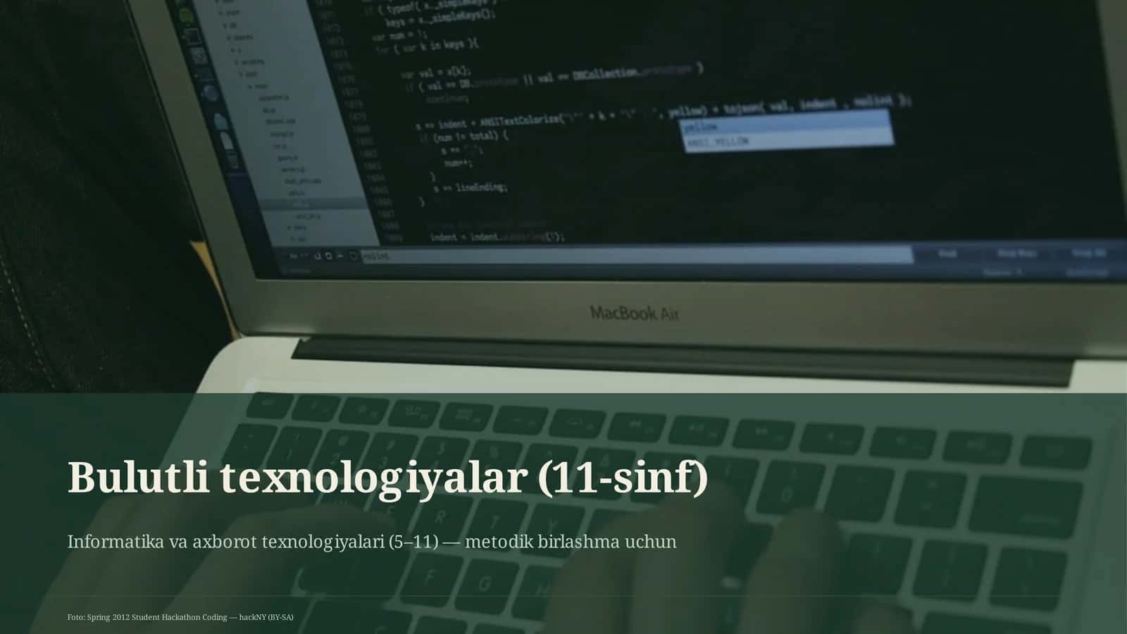 Bulutli texnologiyalar (11-sinf) 1