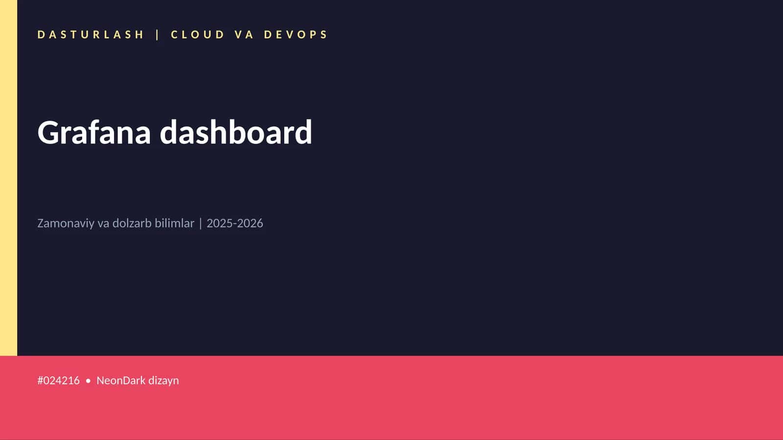 Grafana dashboard 1
