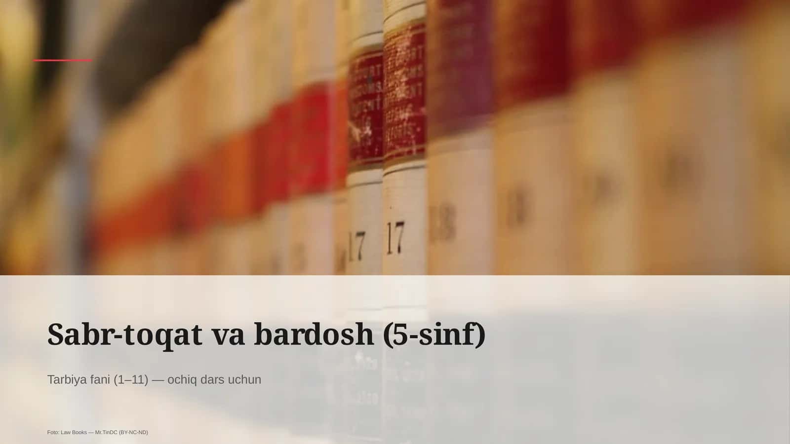 Sabr-toqat va bardosh (5-sinf) 1