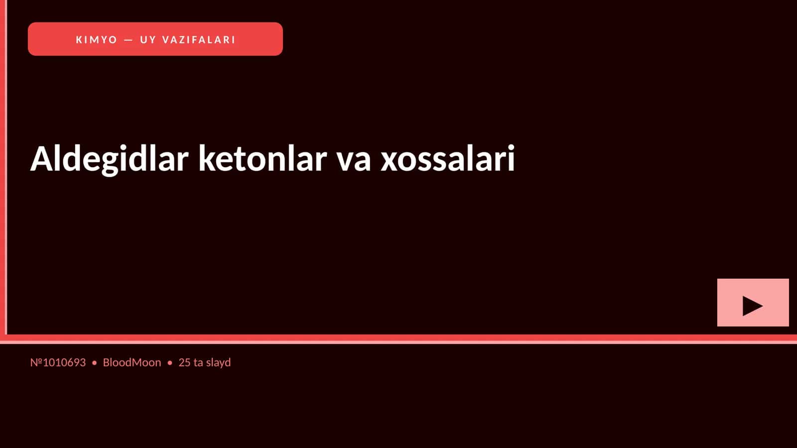 Aldegidlar ketonlar va xossalari 1
