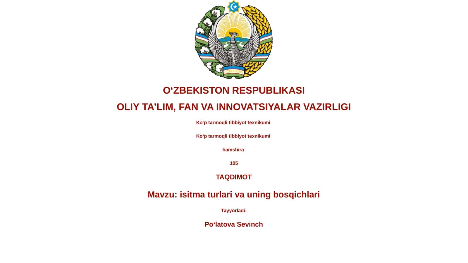isitma turlari va uning bosqichlari 1