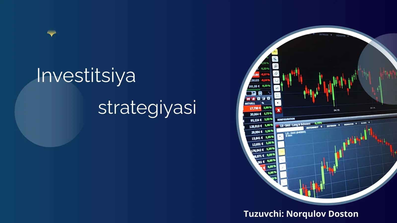 Investitsiya strategiyasi 1