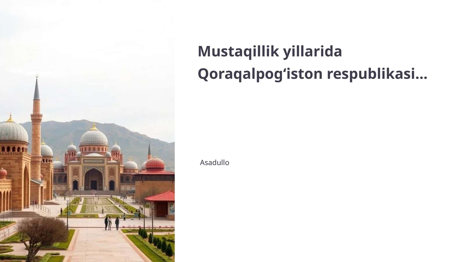 Ijtimoiy rivojlanish ko'rsatkichlari 1