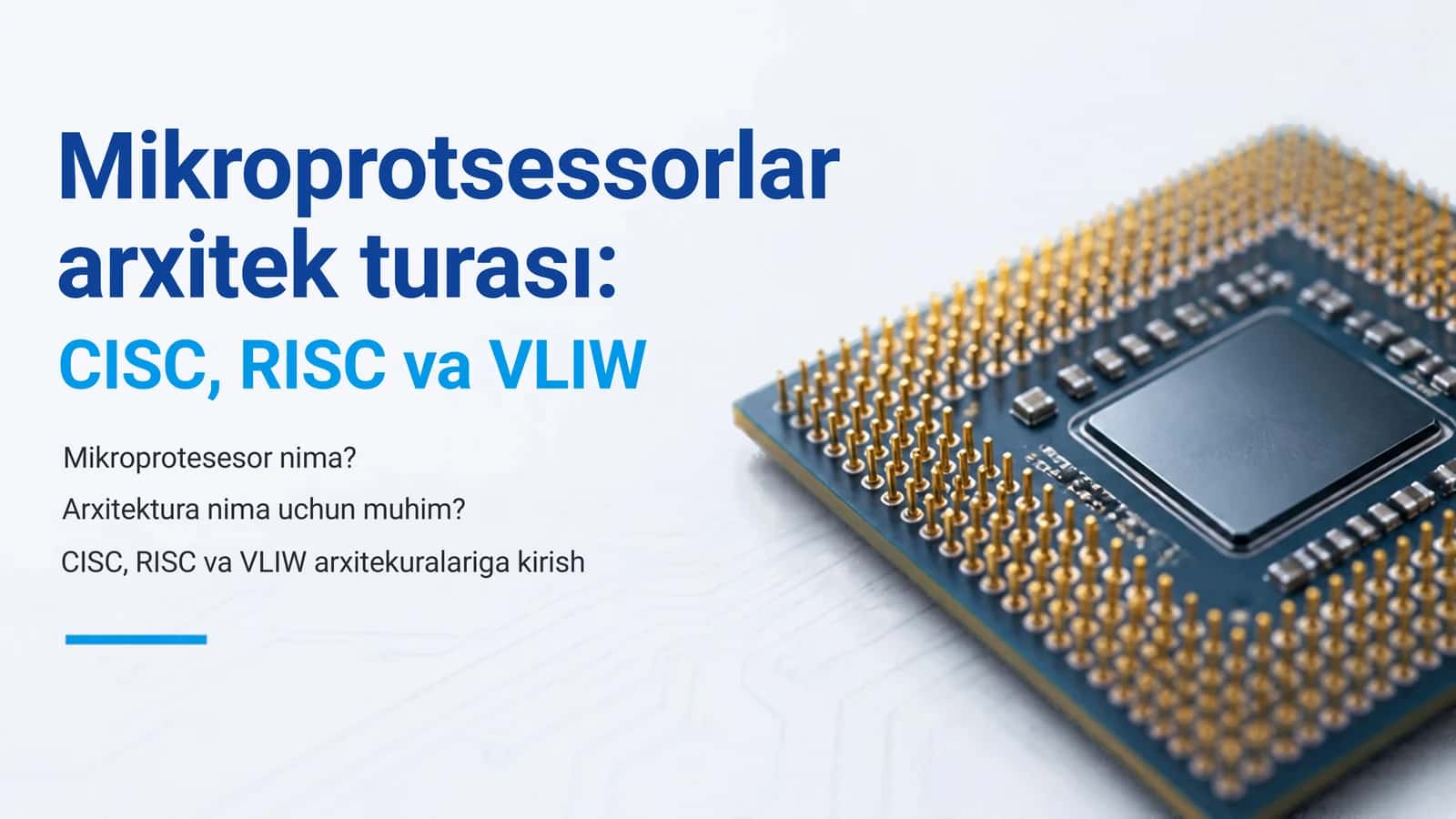 Mikroprotsessorlar arxitek turası: 1
