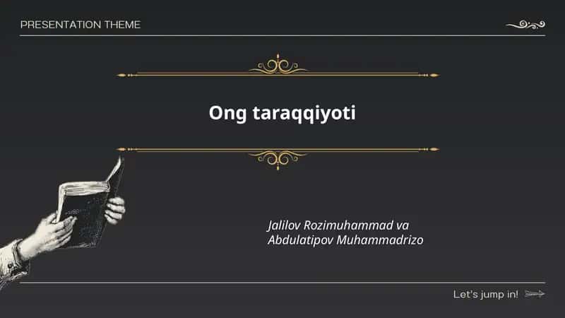 Ong Taraqqiyoti 1
