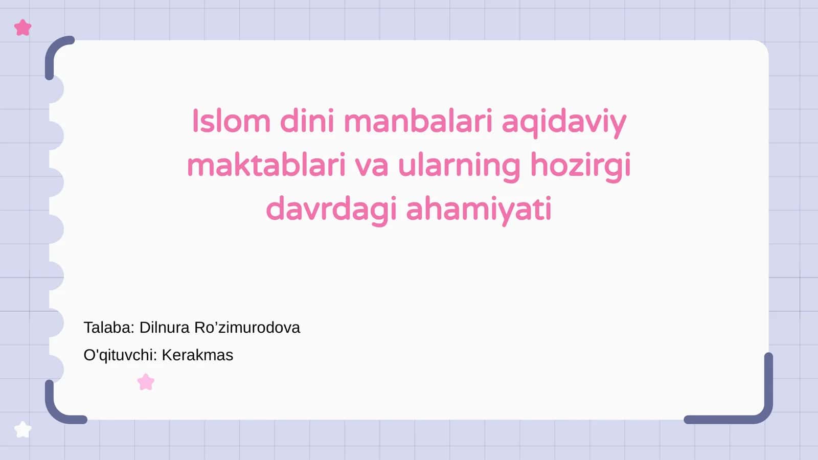 Islom Dini Manbalari 1