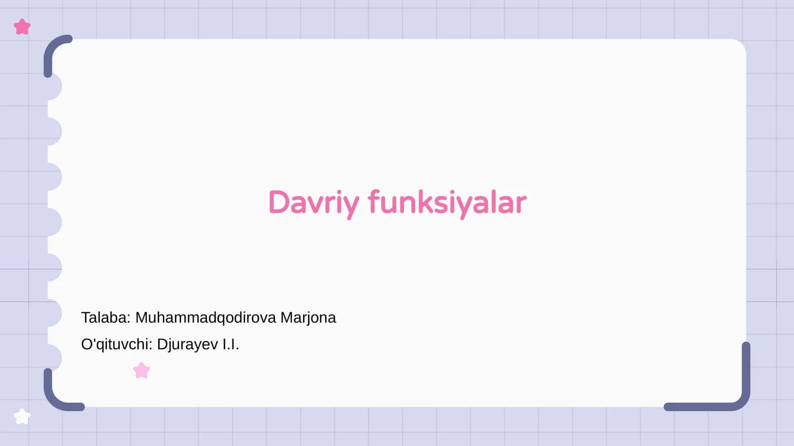 Davriy funksiyalar 1