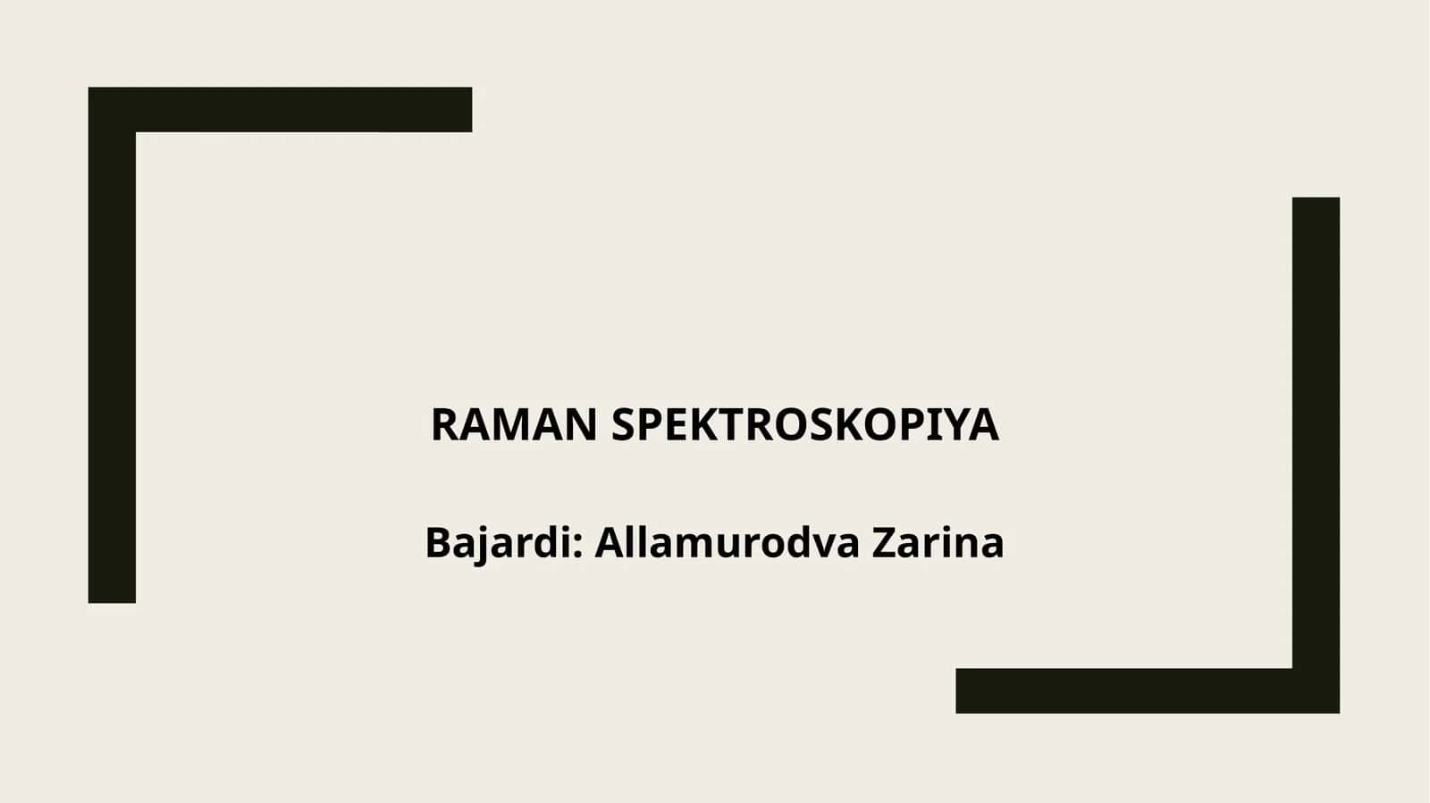 Raman spektroskopiya 1