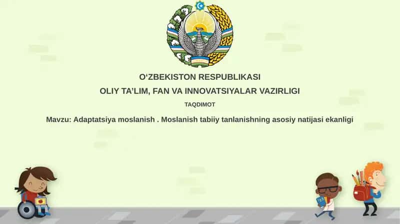 Adaptatsiya va Moslashish 1