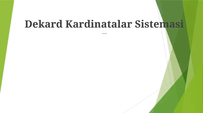 Dekart Kardinatalar Sistemasi 1