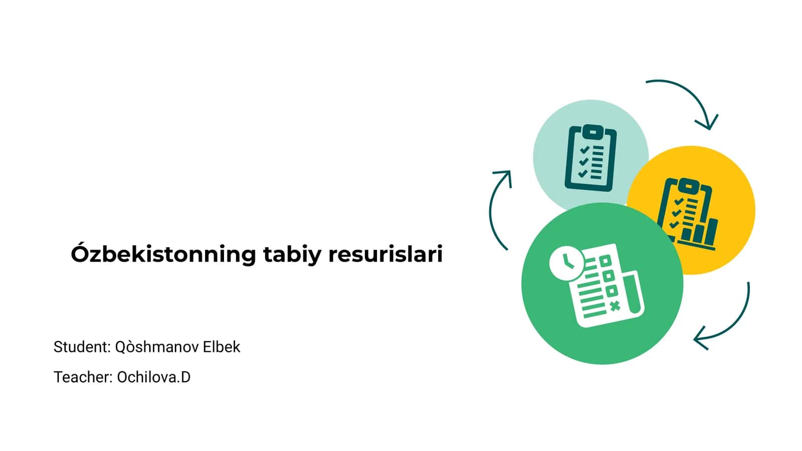 Ózbekistonning tabiy resurislari 1