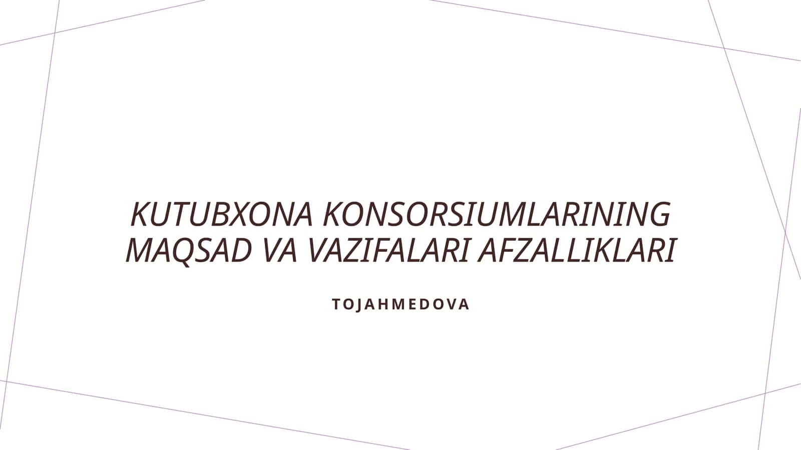 Kutubxona konsorsiumlarining maqsad va vazifalari 1