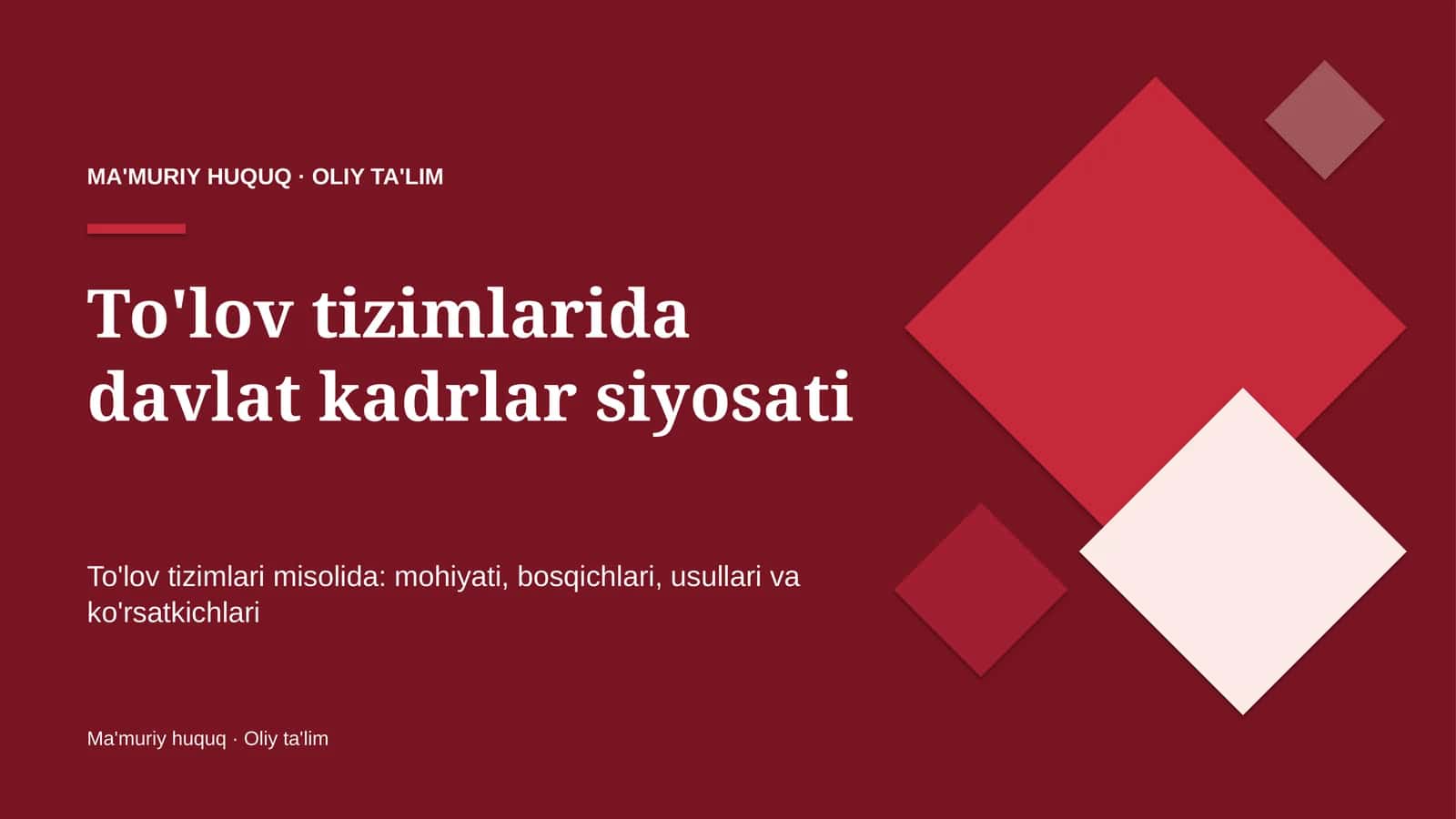 to'lov tizimlarida davlat kadrlar siyosati 4152 1
