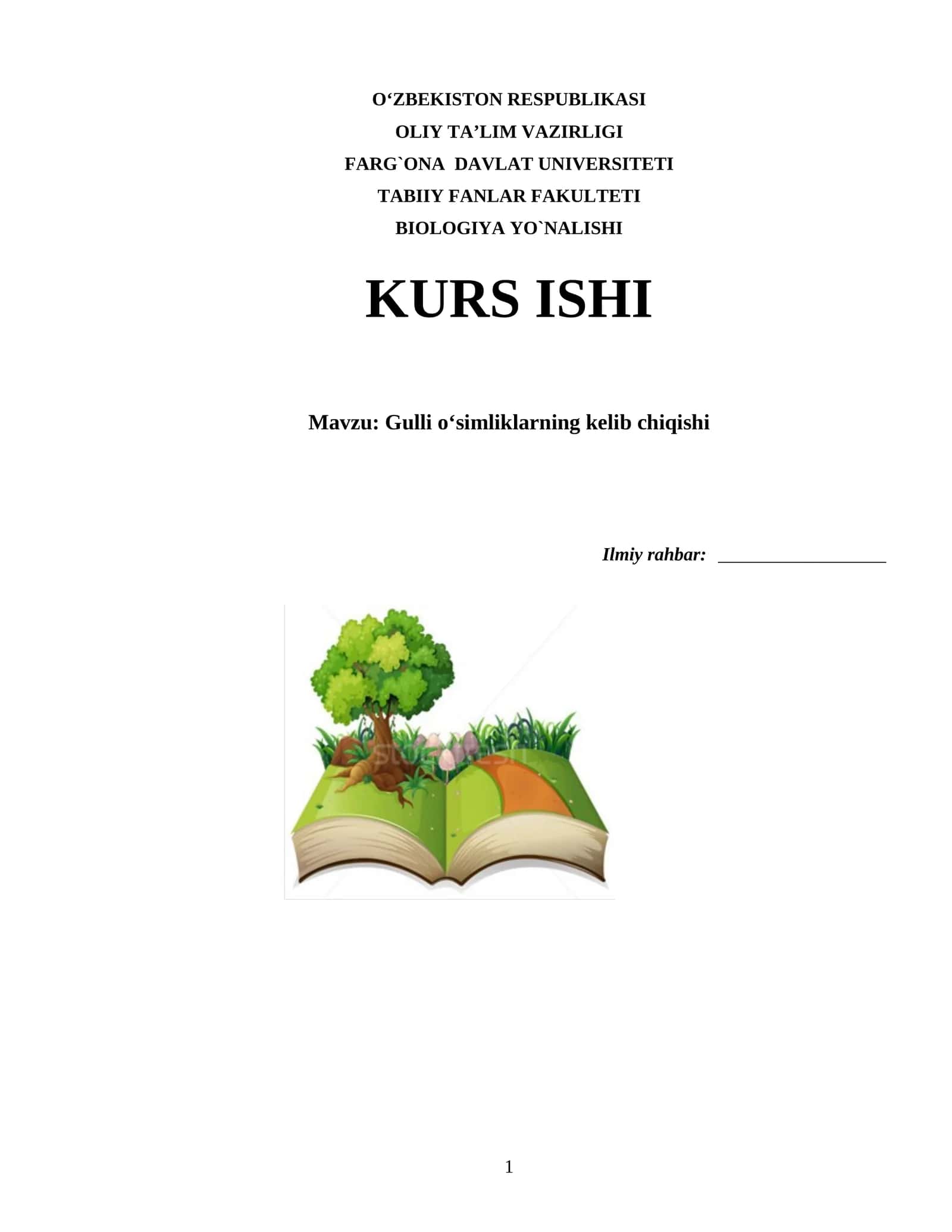Gulli oʻsimliklarning kelib chiqishi 1