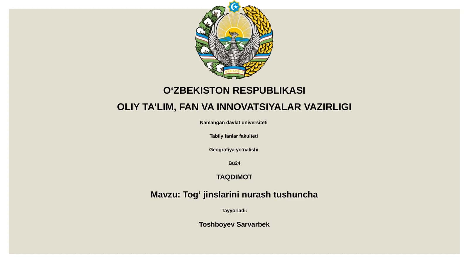 Togʻ jinslarini nurash tushuncha 1