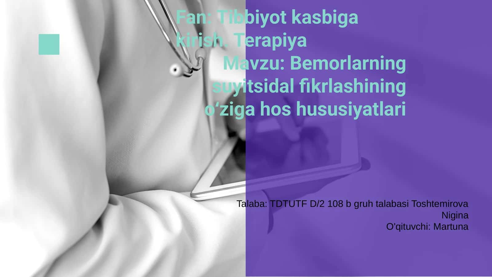 Suyitsidal fikrlashning xususiyatlari 1