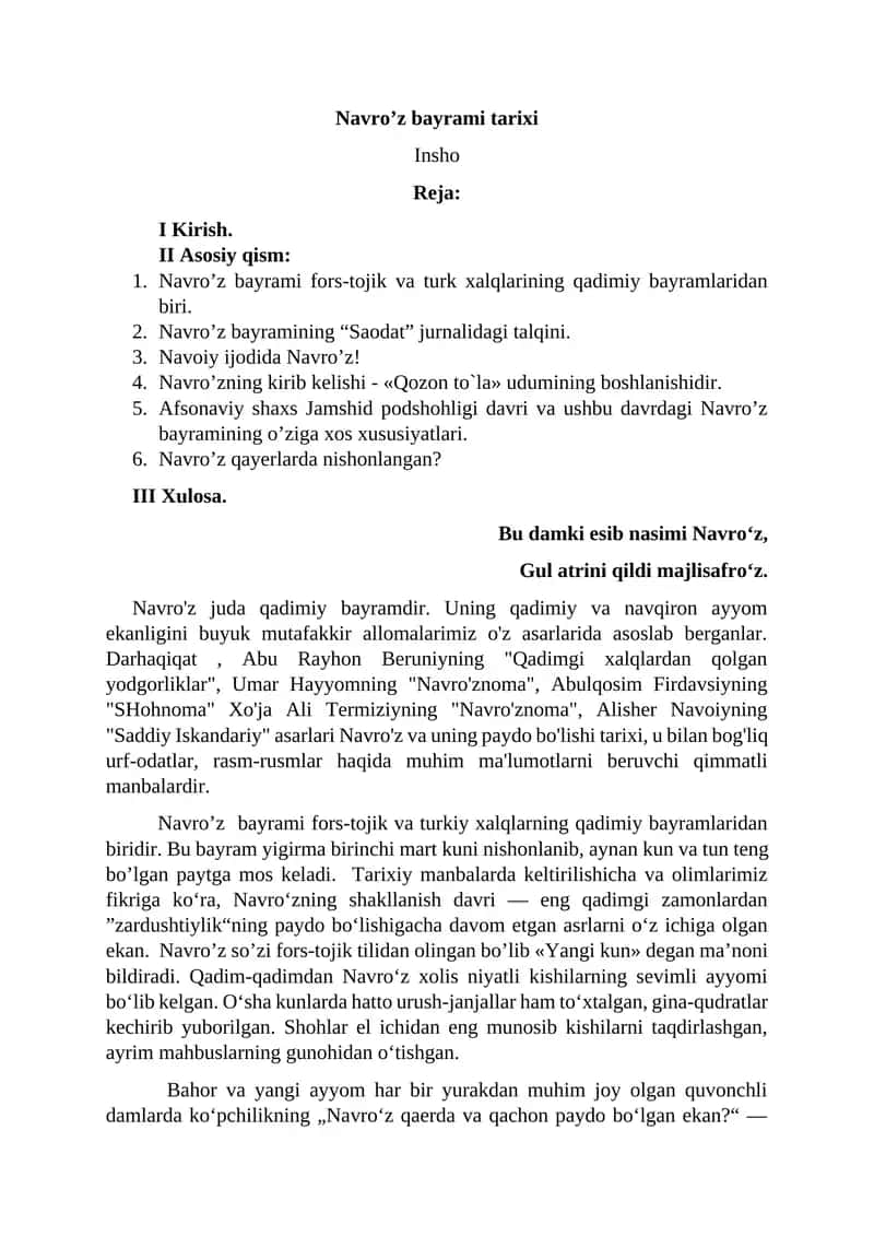 Navro’z bayrami tarixi 1