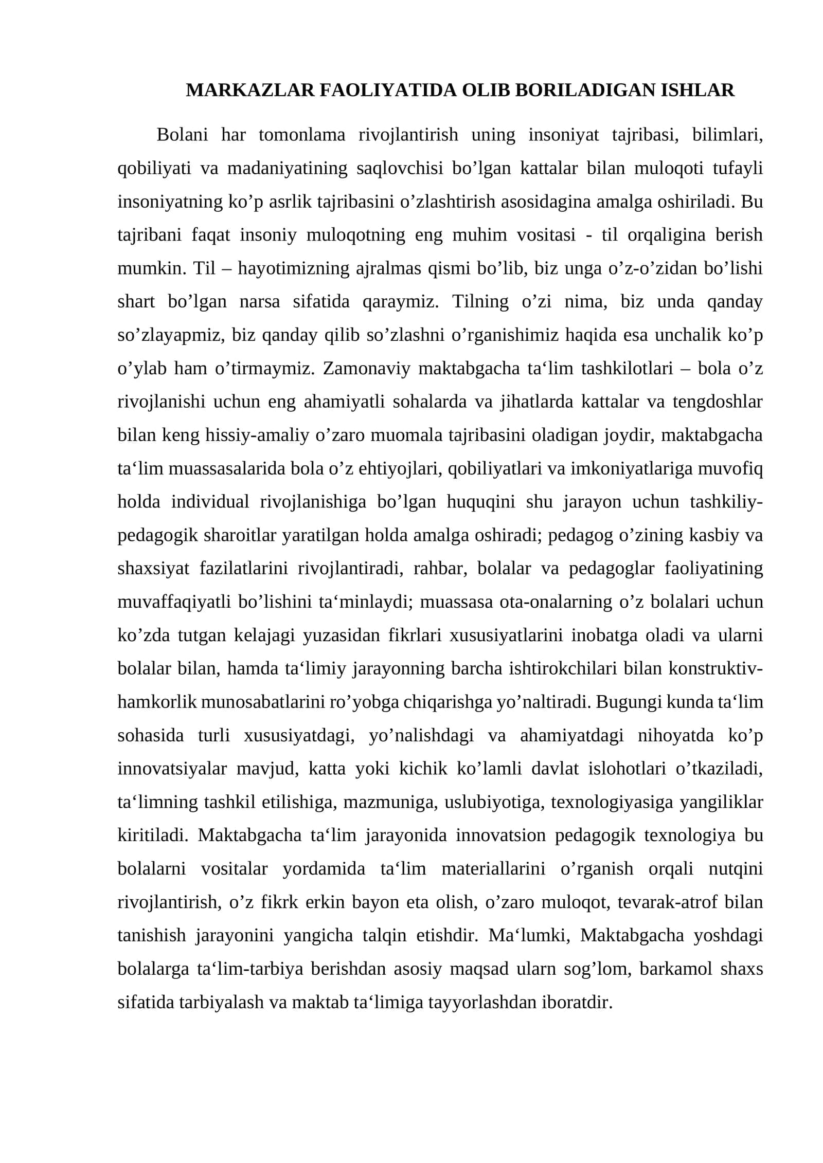 Zamonaviy maktabgacha ta‘lim tashkilotlari 1