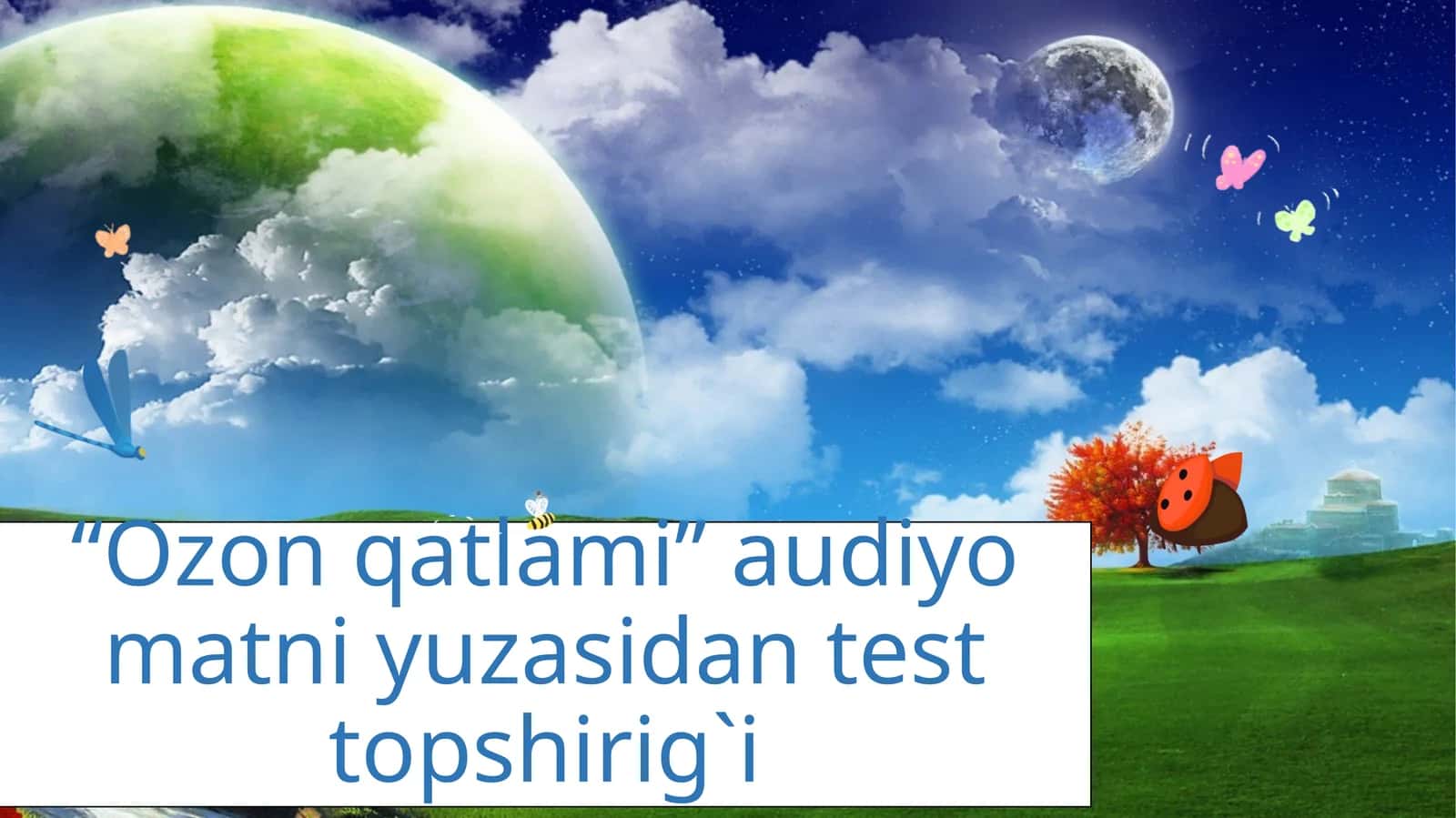 “Ozon qatlami” audiyo matni yuzasidan test topshirig`i 1