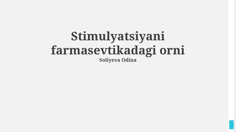 Farmatsevtikada stimulyatsiyani optimallashtirish strategiyalari 1