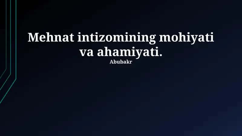 Mehnat intizomini ta’minlash usullari 1