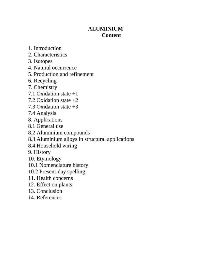ALUMINIUM 1
