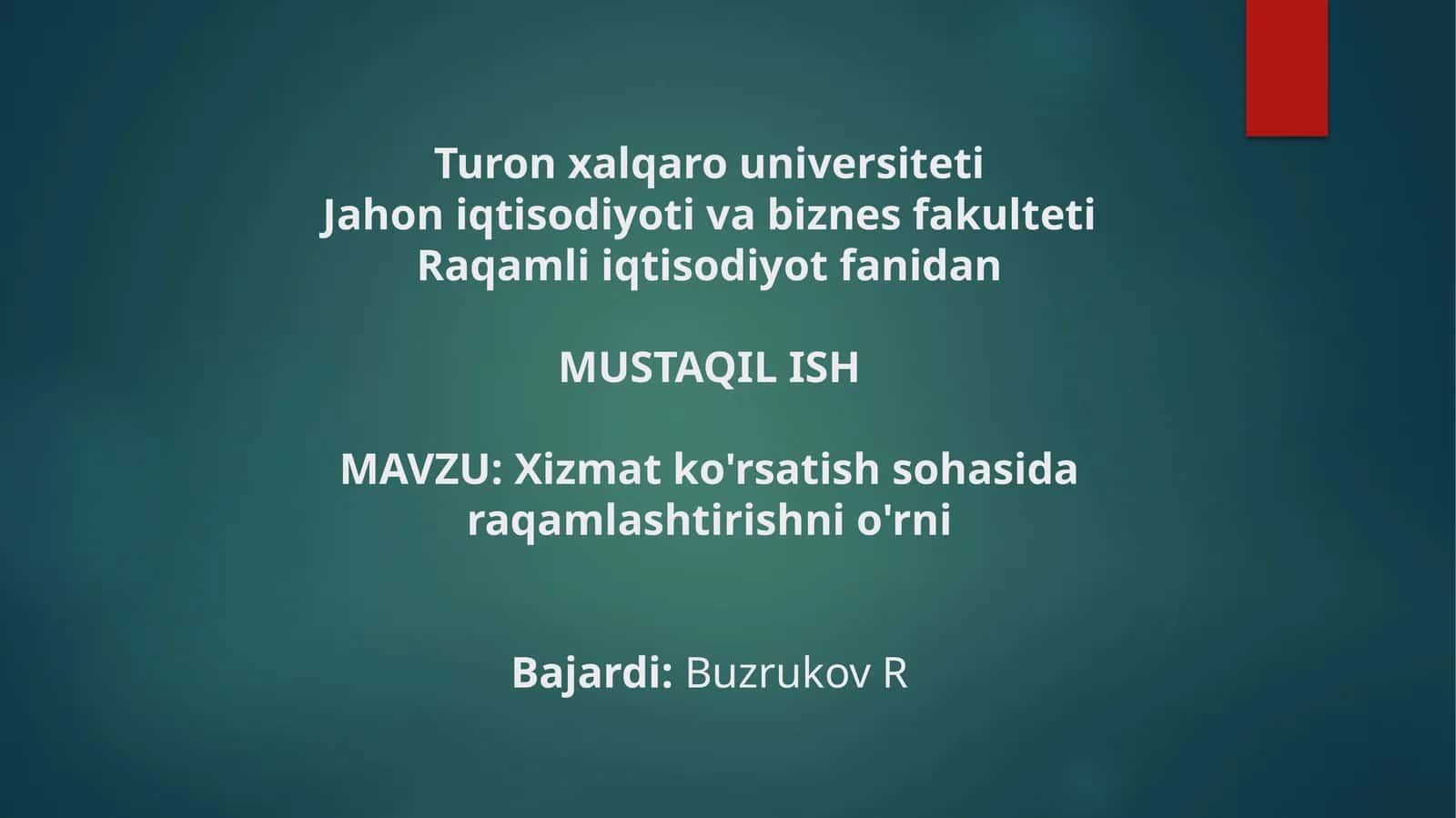 Raqamlashtirish 1