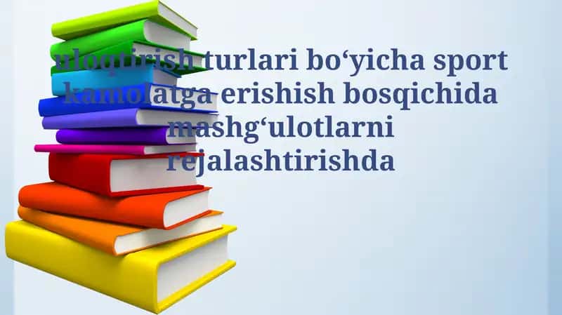 Sportchilarni saralash va aniqlash 1