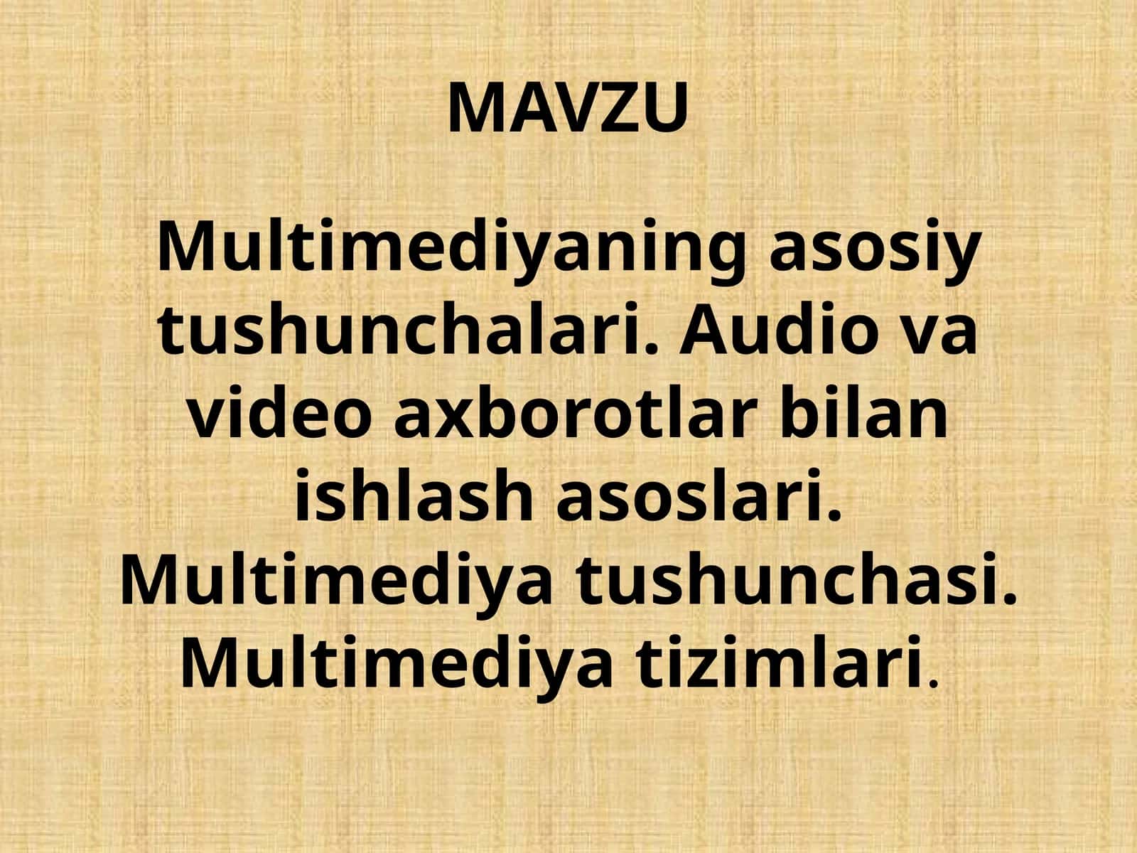 Multimedia protsessorlar 1